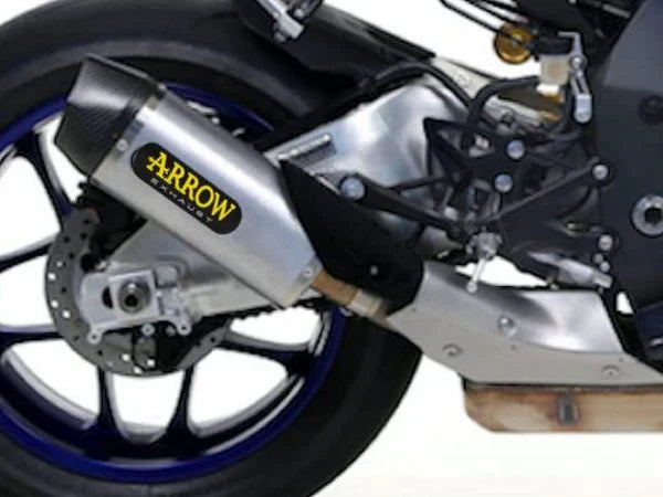 71829PK Arrow Yamaha Yzf R1 15-25  Homologated Titanium Indy Race Silencer With Carbon End Cap For Original Collectors