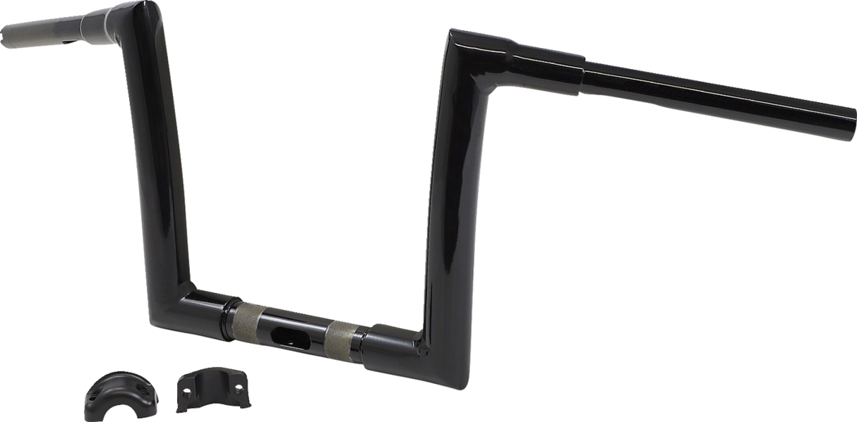 TODD'S CYCLE Handlebar - 1-1/2" Strip - Road Glide - 10" - Gloss Black 0601-5729