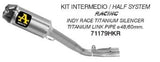 71179HKR Arrow Yamaha Yzf R1 17-25 Titanium Half System Kit With Indy Race Silencer