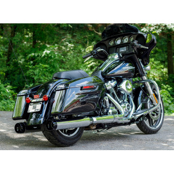 S&S CYCLE Mufflers - Chrome - Black Thruster NOW HAVE ALL BLK END CAPS 550-0664