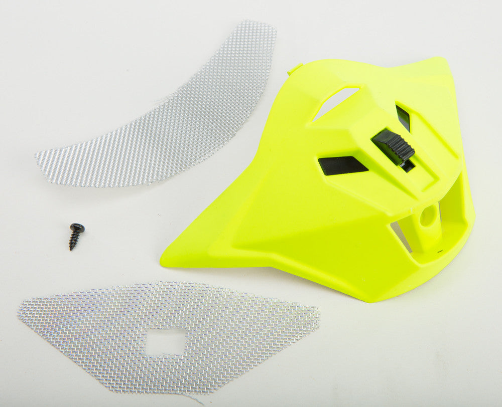 GMAX Mouth Vent Matte Hi-Vis Yellow W/Screws/Screen Gm-11 G011075