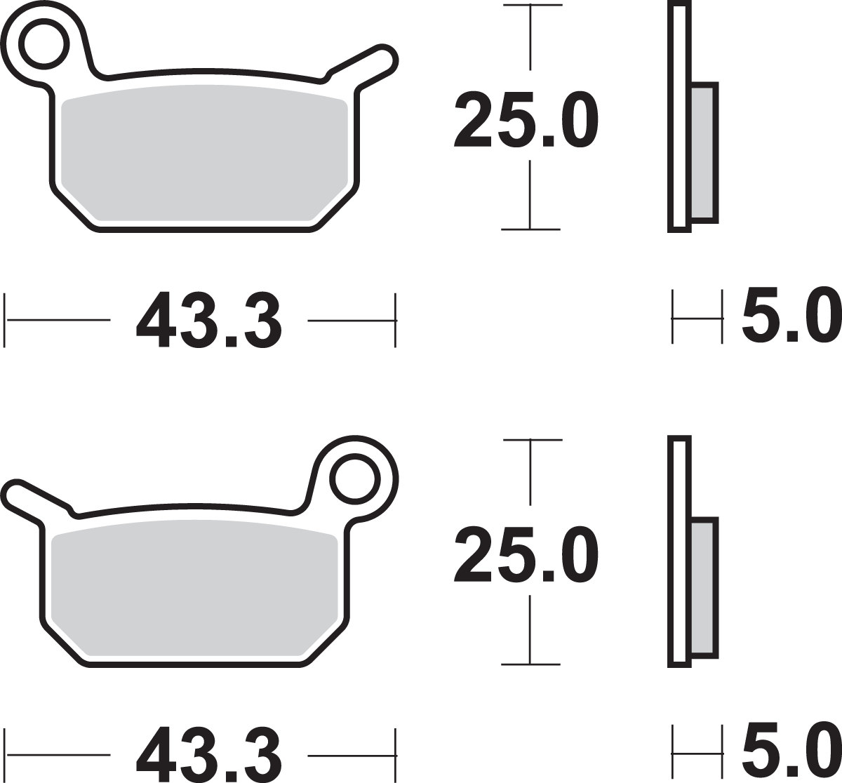 SBS Off-Road Sintered Brake Pads - KTM 50 794SI