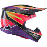ALPINESTARS Supertech M10 Helmet - MIPS® - Era - Gloss Pink/Violet/Yellow Fluo - Small 8301223-3145-S