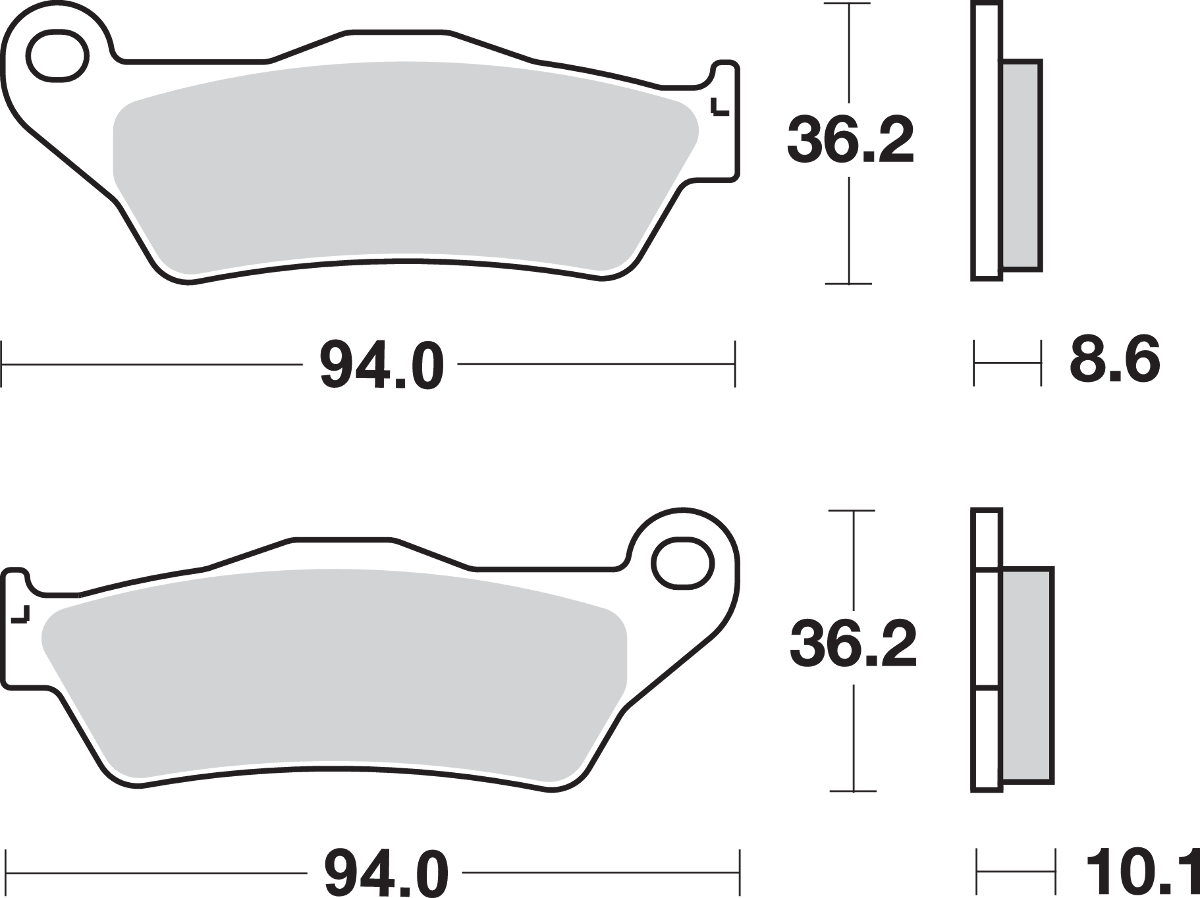 SBS LS Brake Pads - Yamaha - 742LS 742LS