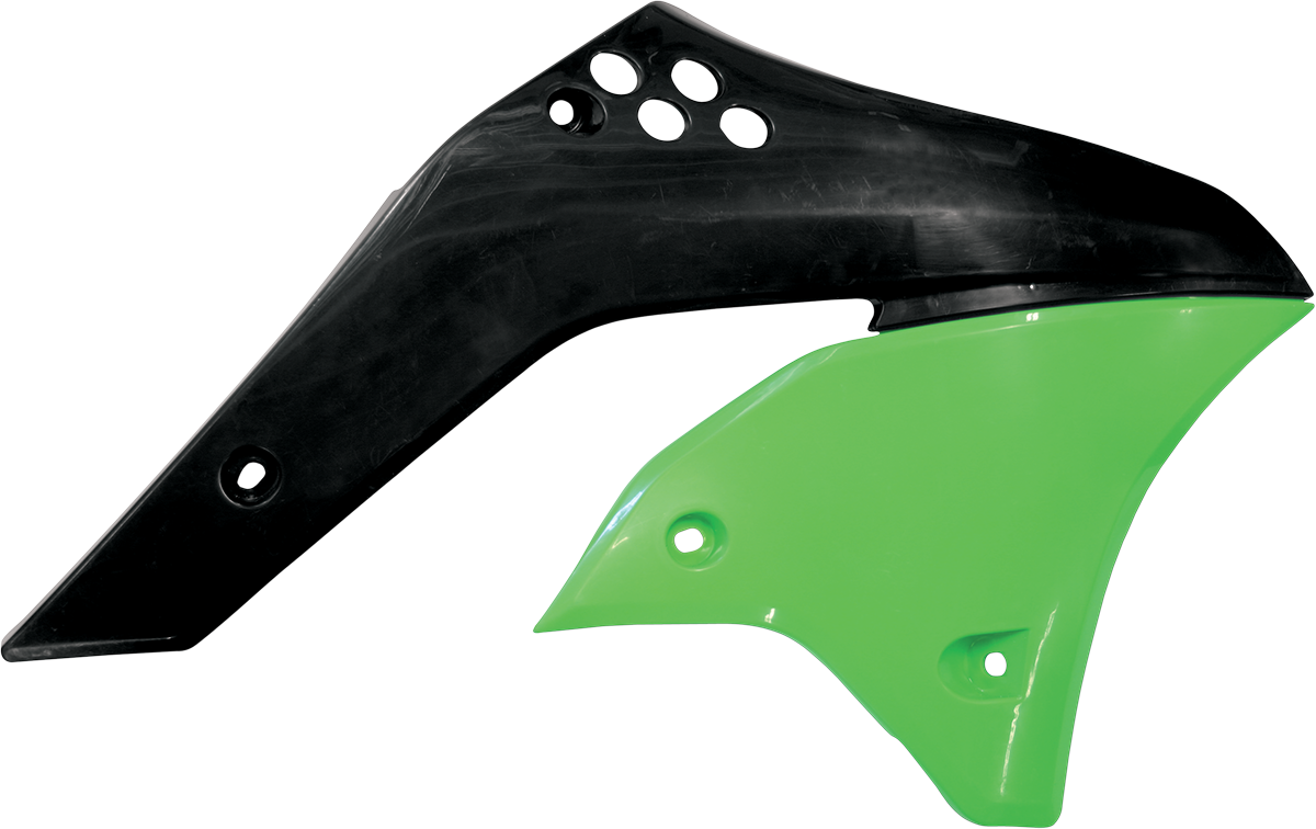 ACERBIS Radiator Shrouds - '06 OE Green/Black 2043740215