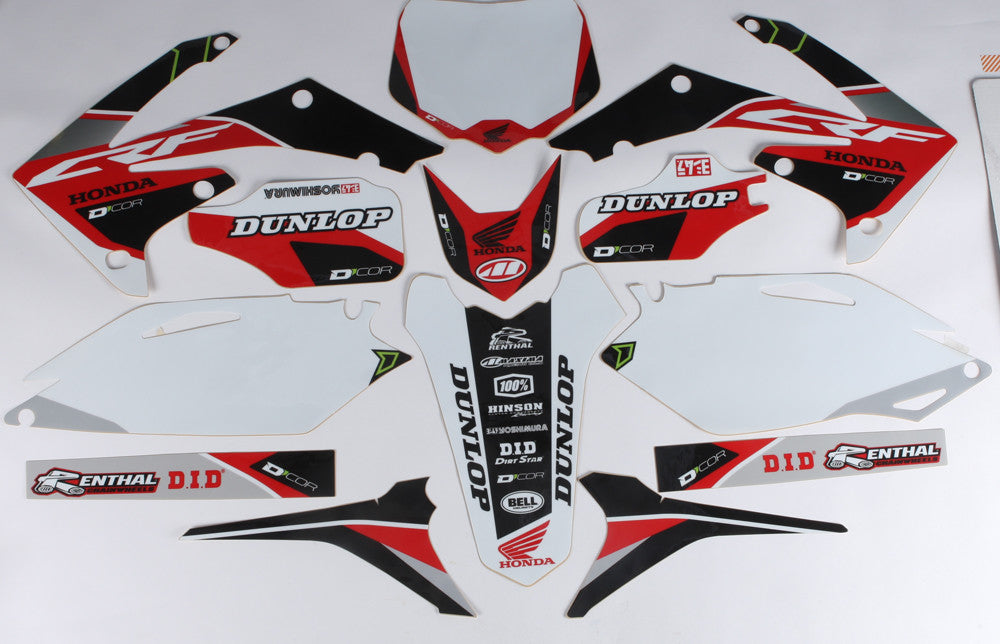 D-COR Honda Raceline Graphics Complete Kit White 20-10-430