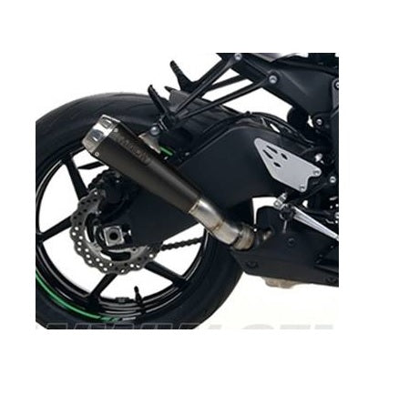 71898PRN Arrow Pro-Race Slip-on Exhaust Nichrome Dark with Steel End Cap  ZX-6R 636 2019-2025