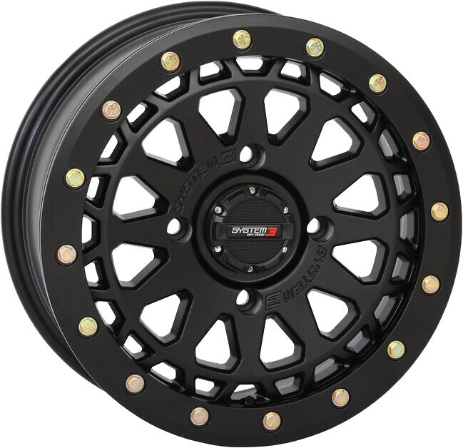 SYSTEM 3 Sb6 Bl Wheel 15x7 4+3 (+10mm) 4/156 Matte Black 15S3-6555