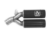 Arrow Rebel Slip-on Exhausts, Nichrome Dark for Ducati Multistrada 950 19-20 71923RBN