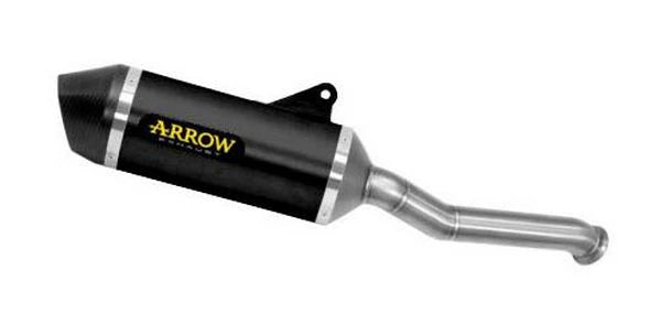 Arrow Cf Moto 800mt 800 MT Sport / Touring ’23/24  Homologated Aluminum Dark Race Tech Silencer With Welded Link Pipe 71943akn