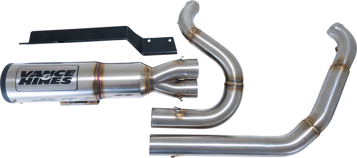 VANCE & HINES Hi-Output RR Exhaust System - Brushed  Glide  FLTRXST 2017-2024  27321