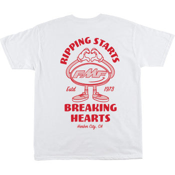 FMF Breakin Hearts T-Shirt - White - 2XL SU25118909WHT2X