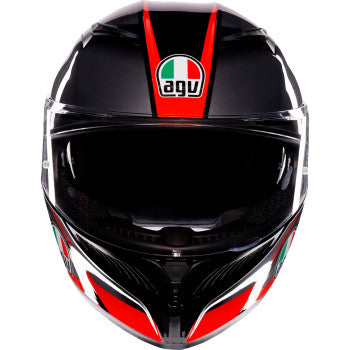 AGV K3 Helmet - Striga - Black/Gray/Red - Small 2118381004-018-S