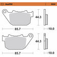 MOTO-MASTER Sintered Brake Pads 411802-PU