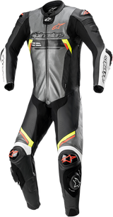 ALPINESTARS Missile Ignition v2 1-Piece Suit - Metallic Gray/Black/Yellow/Red Fluorescent - US 50 / EU 60 3150222-9135-60