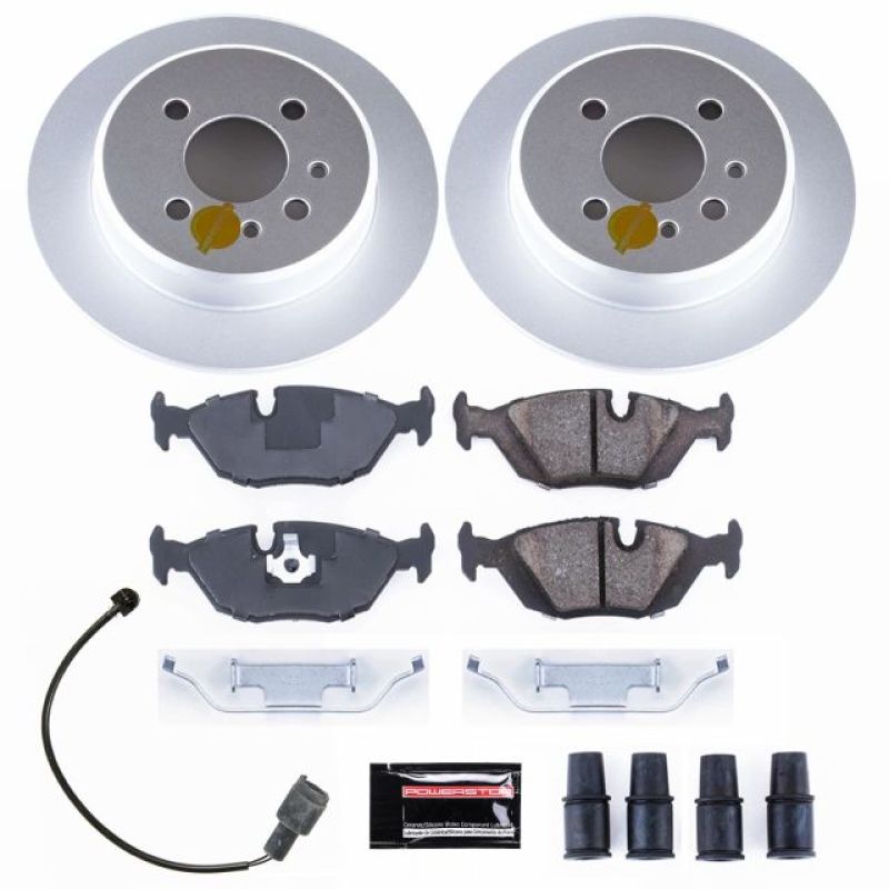 Power Stop 91-92 BMW 318i Rear Z23 Evolution Sport Coated Brake Kit