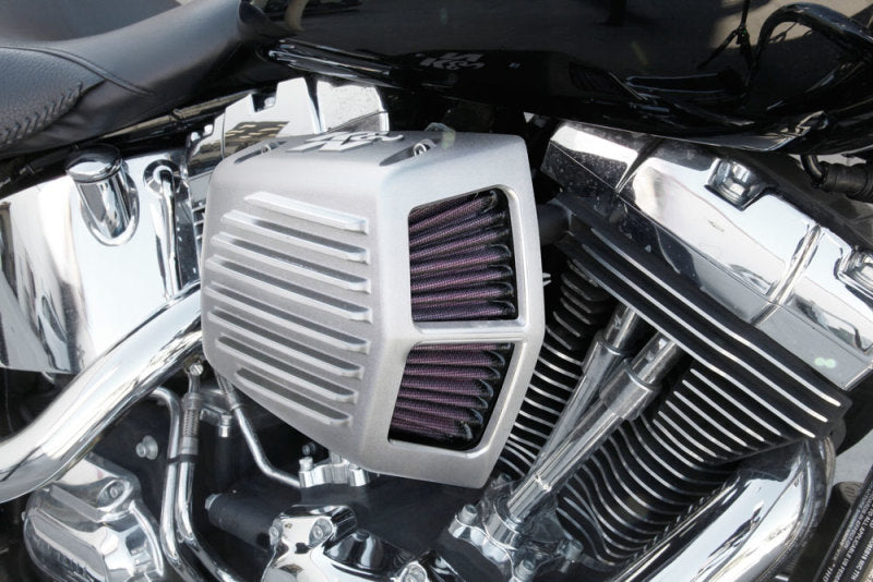 K&N Street Metal Intake System - Shaker Touring 2017 Silver Intake System-Harley Davidson RK-3955S