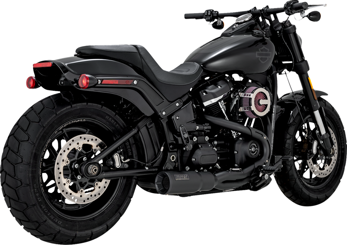 VANCE & HINES 2-into-1 Hi-Output Short Exhaust System - Stainless Steel - Black 47331