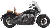 BASSANI XHAUST 2:1 Exhaust - Black - Short -Indian  Scout 2015-2021 8S12JB