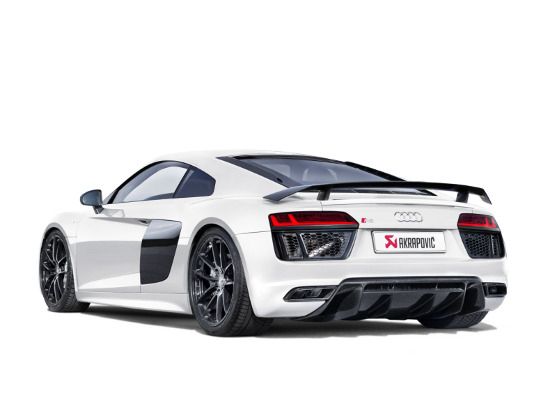 Akrapovic 16-17 Audi R8 5.2 FSI Coupe/Spyder Slip-On Line (Titanium) w/ Carbon Titanium Tips S-AUR8SO3-T