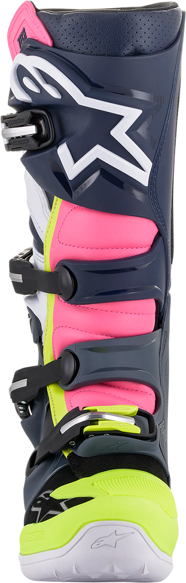 ALPINESTARS Tech 7 Boots - Black/Pink/White/Yellow - US 10 2012014-9076-10