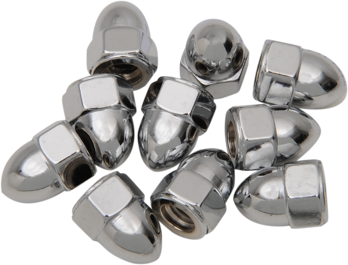 DRAG SPECIALTIES Nut - Acorn - Chrome - 1/4"-20 MPB103