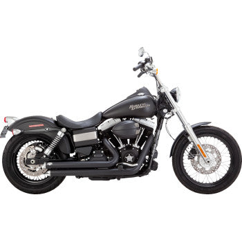 VANCE & HINES Big Shots Staggered Exhaust System - Matte Black 47958