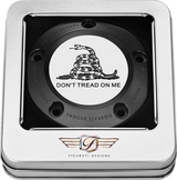 FIGURATI DESIGNS Timing Cover - 5 Hole - Don't Tread on Me - Black FD40-TC-5H-BLK