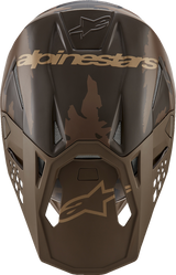 ALPINESTARS Supertech M10 Helmet - Squad - MIPS® - Dark Brown/Gold - Small 8302823-839-SM