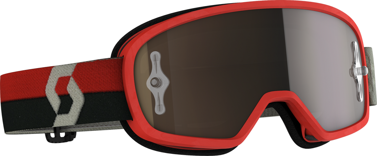 SCOTT Youth Buzz Mx Pro Goggle Red/Grey W/Gold Chrome Works 272836-1010324