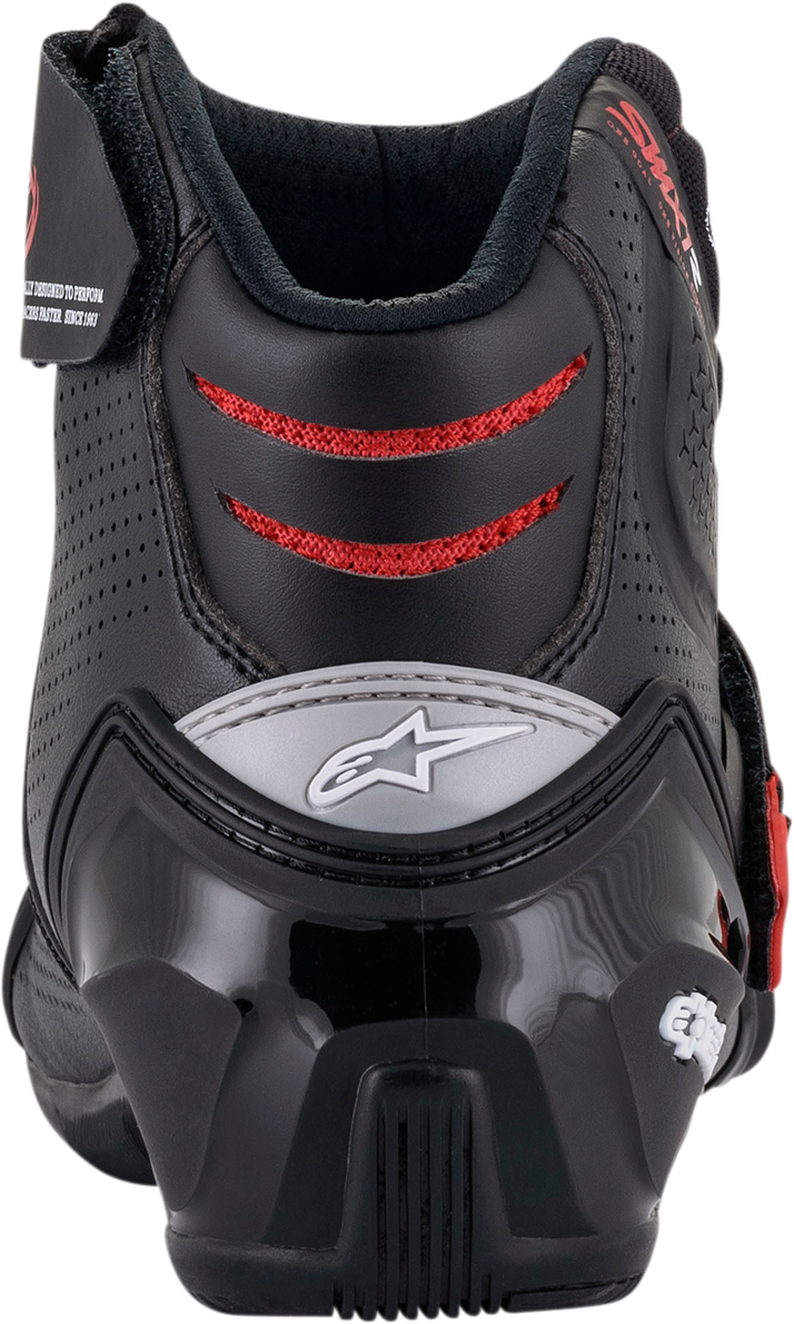 ALPINESTARS SMX1-R V2 Boots - Black/Red - US 12 / EU 47 2224021-13-47