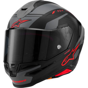 ALPINESTARS Helmet S-R7 A-Core Bk/Gy/Rd Matt Ece06/Dot S 8203426-1653-S