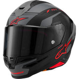 ALPINESTARS Helmet S-R7 A-Core Bk/Gy/Rd Matt Ece06/Dot S 8203426-1653-S