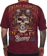 LETHAL THREAT Vintage Velocity Eye for an Eye T-Shirt - Red - Medium VV40179M