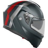 AGV Streetmodular Helmet - Resia - Matte Gray/Silver/Red - Large 2118296002006L