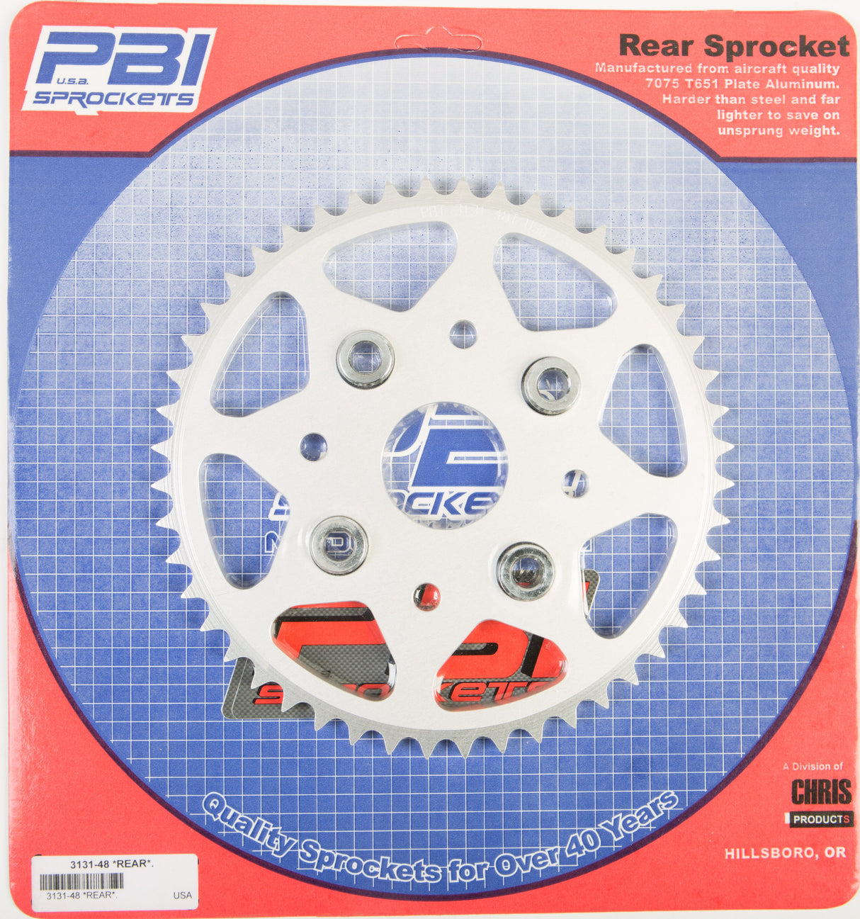 PBIRear Sprocket Aluminum 48t-428 Hon3131-48-2