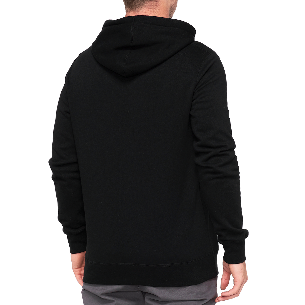 100% Official Fleece Zip-Up Hoodie - Black - Large 20032-00012