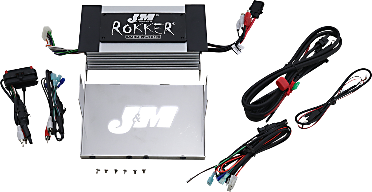 J & M 800w 4-Channel Amplifier - '06-'13 FLHX JAMP-800HC06SGP