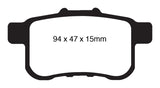 EBC 09-14 Acura TSX 2.4 Greenstuff Rear Brake Pads DP21987