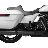 DRAG SPECIALTIES Predator III Seat - Double Diamond - Silver Stitched - FLT/FLH '23-'24 0801-1919