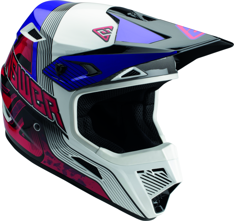 Answer AR1 Vendetta Helmet Red/White/Purple Youth - Medium 447770