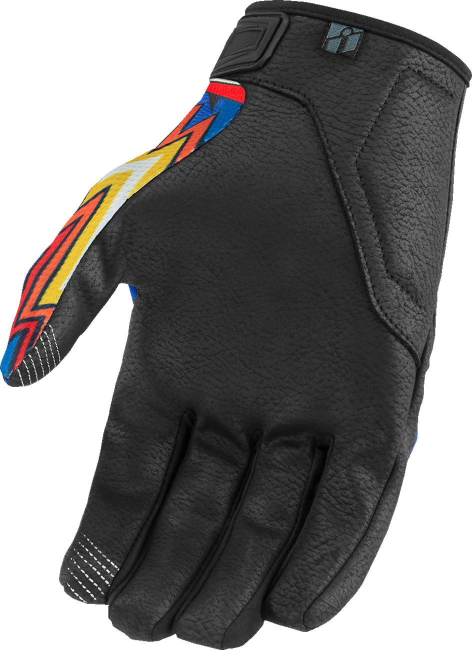 ICON Hooligan™ CE Flyboy Gloves - Blue - XL 3301-4712