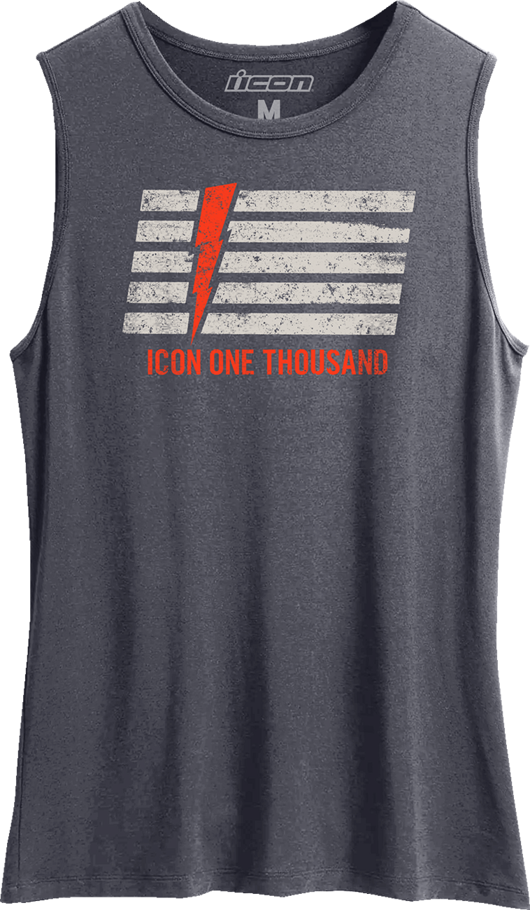 ICON Women's Invasion Stripe™ Tank Top - Antique Denim - Medium 3031-4219