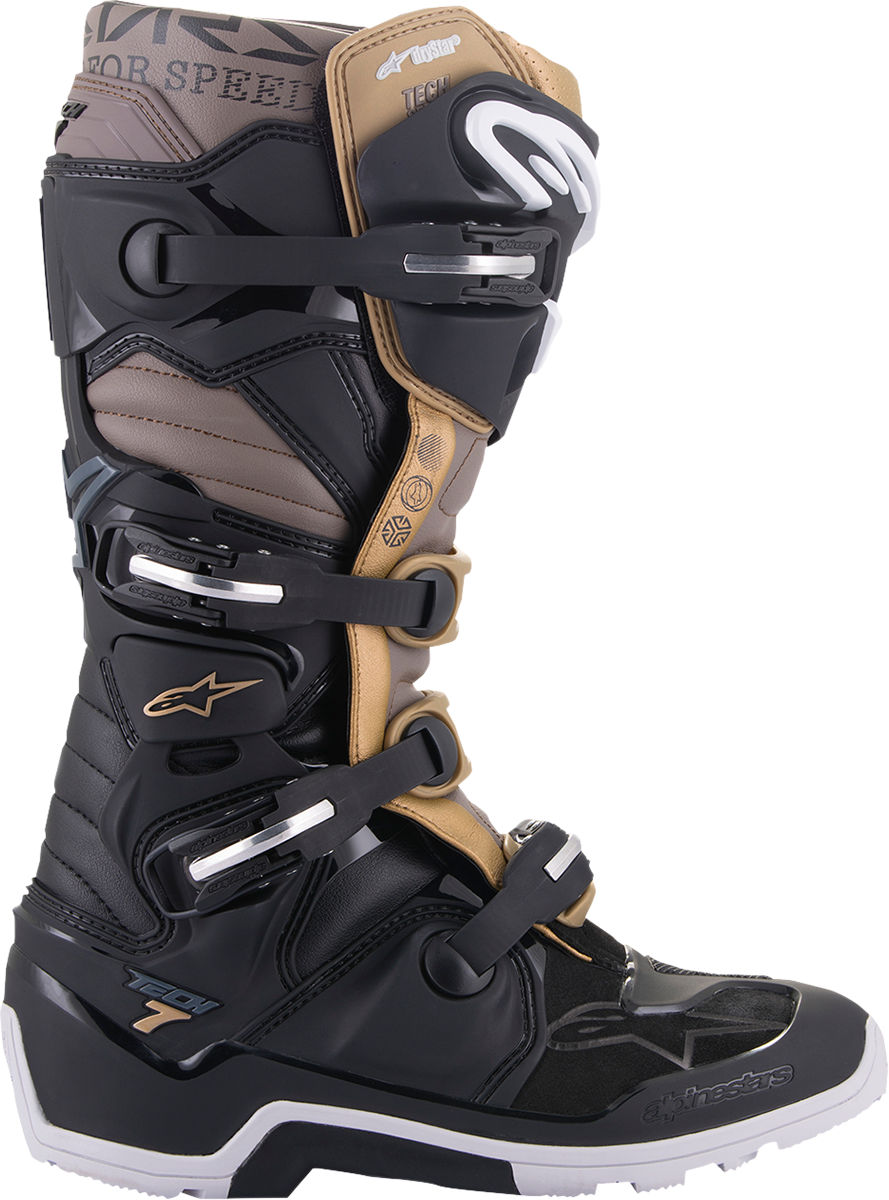 ALPINESTARS Tech 7 Enduro Drystar® Boots - Black/Gray/Gold - US 13 2012620-1959-13