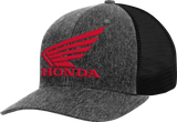 HONDA APPAREL Honda Trucker Hat - Charcoal/Red NP21A-H3163