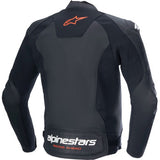 ALPINESTARS Faster v3 Airflow Leather Jacket - Black/Red Fluo - US 48 / EU 58  3103625-1030-58