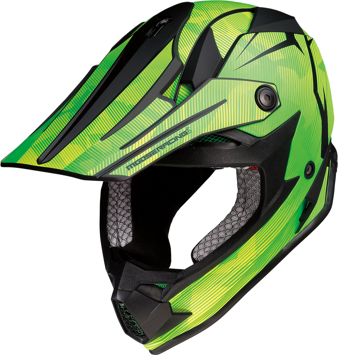 MOOSE RACING Youth F.I. Helmet - Agroid Camo - MIPS® - Yellow/Green - Large 0111-1525