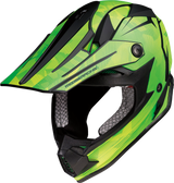 MOOSE RACING Youth F.I. Helmet - Agroid Camo - MIPS® - Yellow/Green - Large 0111-1525