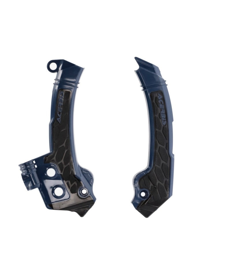 Acerbis 23+ Husqvarna FC/FX/ TC/ TXi/ FE/ TE Frame Guards- X-Grip - Blue/Black 2979601034