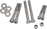 DRAG SPECIALTIES Knurled Motor Mount Bolt Kit - Dyna MK267